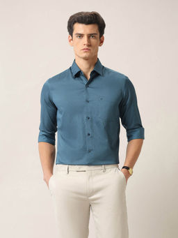 Arrow - Men's Blue Manhtattan Slim Fit Ceremony Shirt