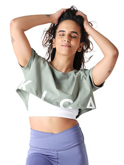 Kica - Cotton Cropped Top With Inner Top