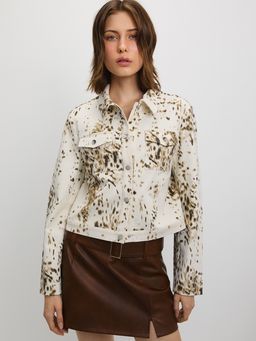 Pomelo - Graphic Print Jacket - Print