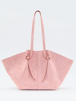 Pomelo - Suede Tote Bag - Pink