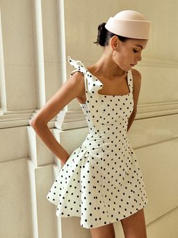 Pomelo - Polka Dot Mini Dress - Print