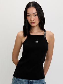 Pomelo - Belt Strap Top - Black
