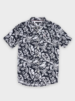 Tommy Hilfiger - Boys Floral Printed Regular Fit Cotton Shirt