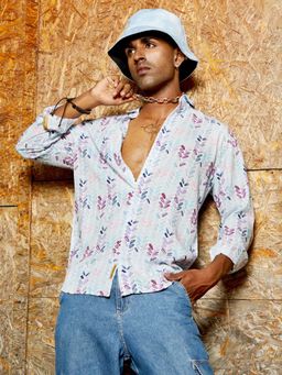 Campus Sutra - Mens Multicolour Abstract Print Regular Fit Shirt