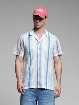 Jack & Jones - Blue Stripes Regular Fit Shirt