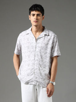 Arrow Newyork - Beige Printed Slim Fit Shirt