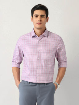 Arrow - Pink Checks Regular Fit Shirt