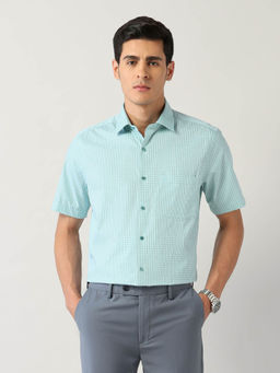 Arrow - Green Checks Regular Fit Shirt