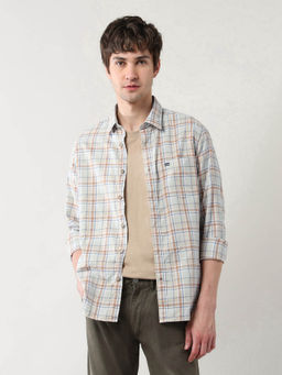 Arrow Sports - Brown Checks Slim Fit Shirt
