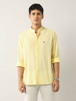 Arrow Sports - Yellow Textured Regular Fit Shirt