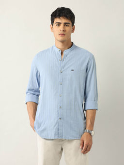 Arrow Sports - Blue Stripes Slim Fit Shirt