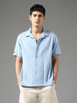 Arrow Sports - Blue Stripes Regular Fit Shirt