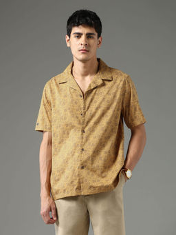 Arrow Sports - Yellow Printed Regular Fit Shirt