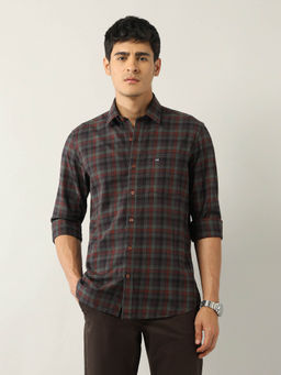 Arrow Sports - Red Checks Slim Fit Shirt