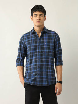 Arrow Sports - Blue Checks Slim Fit Shirt