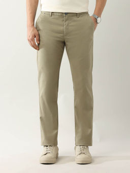 Arrow Sports - Beige Solid Slim Fit Trouser
