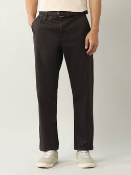 Arrow Sports - Brown Solid Straight Fit Trouser