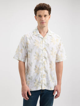 Pepe Jeans - Yellow Printed Relaxed Fit Shirt