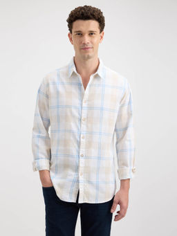 Pepe Jeans - Beige Checks Regular Fit Shirt