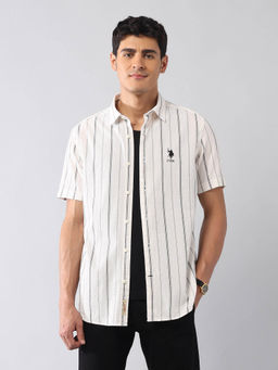 U.S. Polo Assn. Denim Co. - White Stripes Regular Fit Shirt