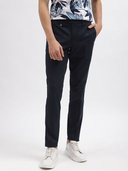 Antony Morato - Men Navy Blue Solid Skinny Fit Mid-Rise Trouser