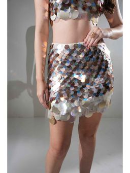 Realm By Vaishali - Isla Multi-Color Sequin Mini Skirt