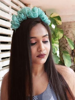 Soho Boho Studio - Mint Mocha Scrunchie Hairband