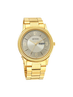 Titan - 1650Ym09-Champagne Dial Analog Watch For Men
