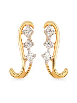 WHP Jewellers - Wave Diamond Earring