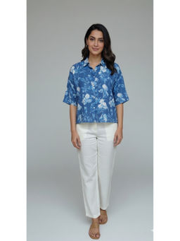 THREE-THREE - Blosics Blue Shirt