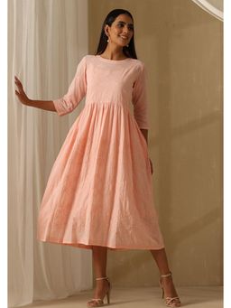 Okhai - Rehmat Chikankari Pure Cotton Dress