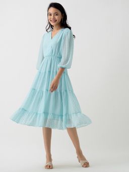Aask - Women Fancy Aqua Dress For Women