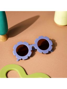 Kicks and Crawl - Fairy Flower Purple Round Sunglass-Ley-1010375 (1-2 Years)