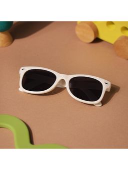 Kicks and Crawl - Sunny Square White Rectangle Sunglass-Ley-1010376 (1-2 Years)