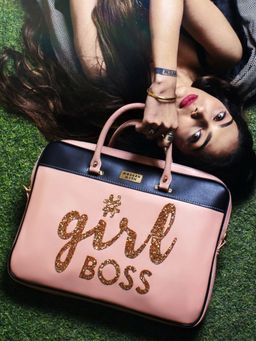 Modern Myth - Peach Girlboss Laptop Sleeve