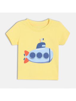MINI KLUB - Yellow Printed T-Shirt