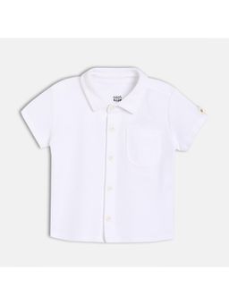 MINI KLUB - White Solid Shirt