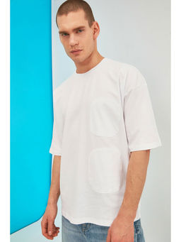 Trendyol - Man White T-Shirt