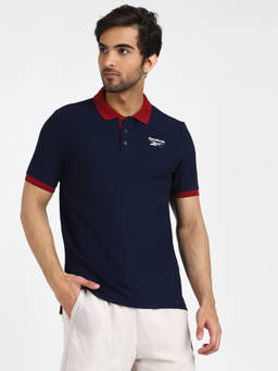 Reebok - Rbk Fnd Cot Polo Navy Blue Training Polo Shirt
