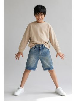 Tales & Stories - Boys Blue Denim Bermuda Shorts