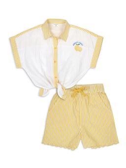My Milestones - Cotton Amalfi Lemone Club Co-Ord Set - Yellow