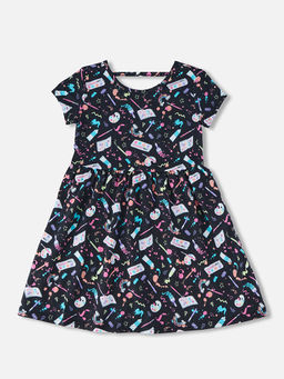 The Children's Place - Girls Black Graphic Print Dresses