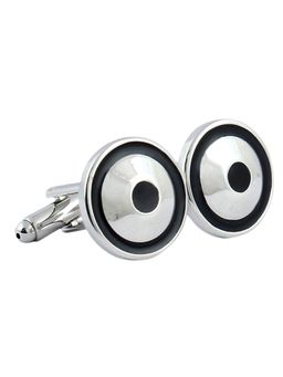 PELUCHE - Silver Shield Cufflinks for Men