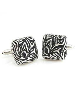 PELUCHE - Contemporary Metal Art - Square Cufflinks for Men