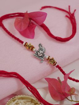 I Jewels - Red Lord Krishna Rakhi Gift Set