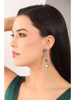 Royal Pitarah - Labradorite Multi Stone Drop Earrings