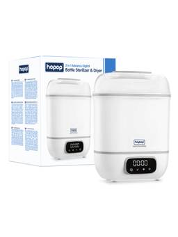 Hopop - 2-in-1 Baby Bottle Steam Sterilizer 8 Bottles with Auto Shut Off (1 Year Warranty)