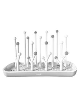 Hopop - Baby Bottle Drying Rack with Detachable Drip Tray Holds Up to 6 Bottles - White