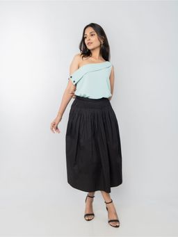 PRET PITAARA - Green One Shoulder Top