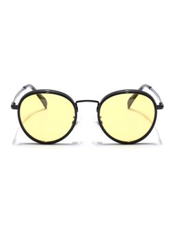 Voyage - Black Round Yellow Sunglass 3040P (47)